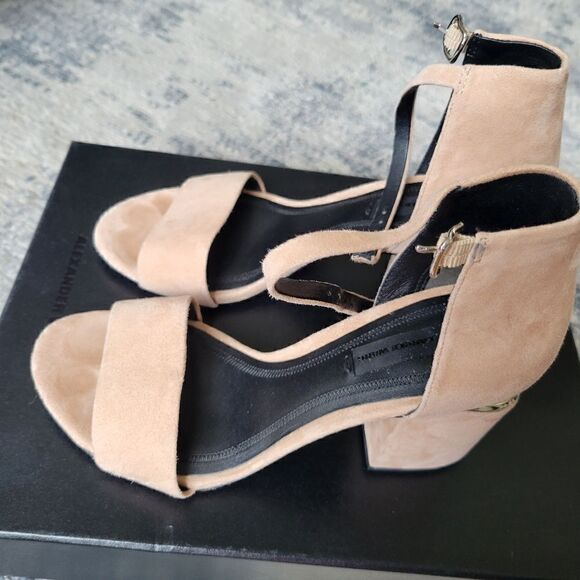 Alexander Wang Abby Suede Tilt-Heel City Sandal 36 - Picture 9 of 12